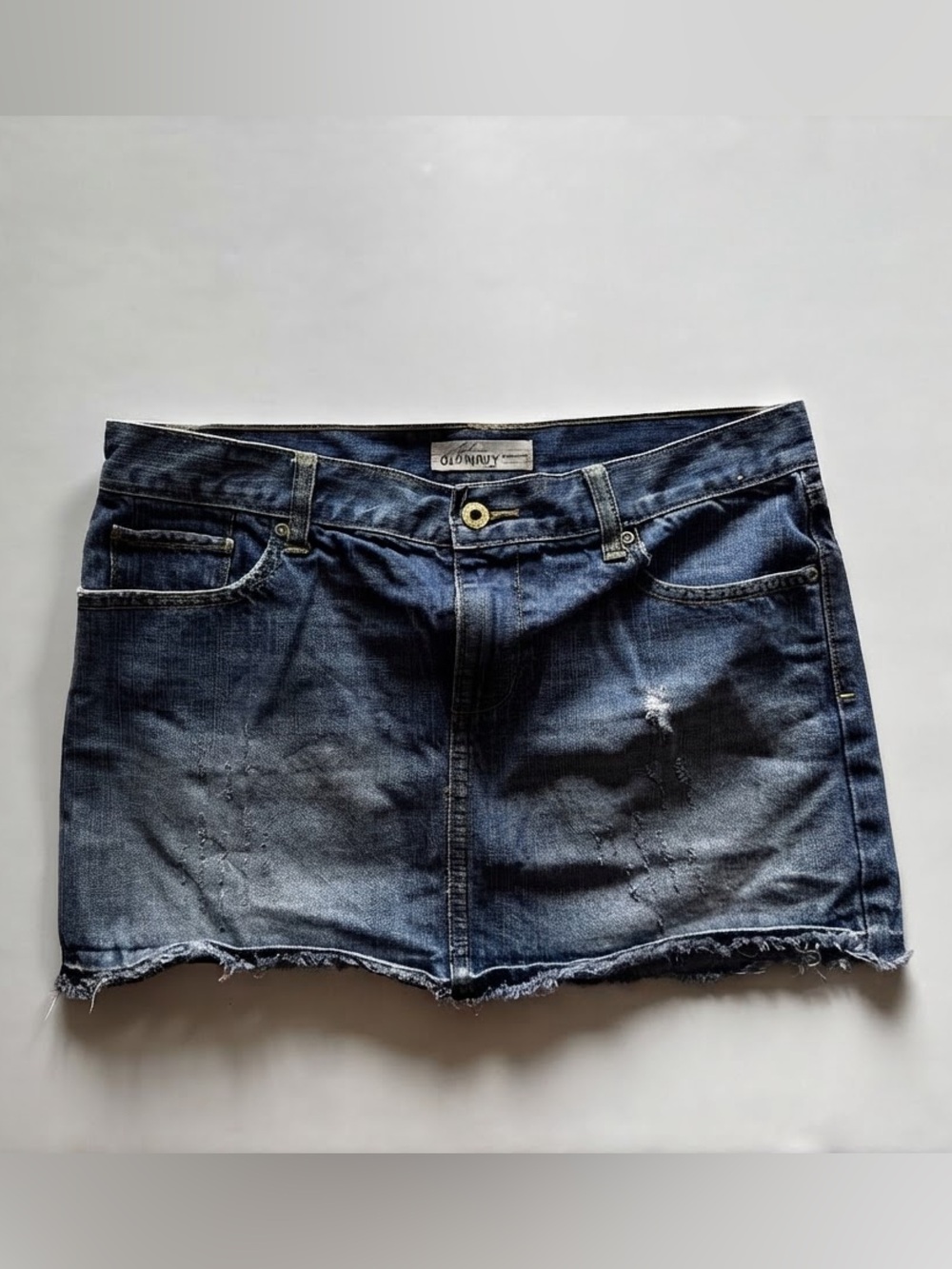 Old Navy Vintage Dark Blue Denim Mini Skirt - Size 6